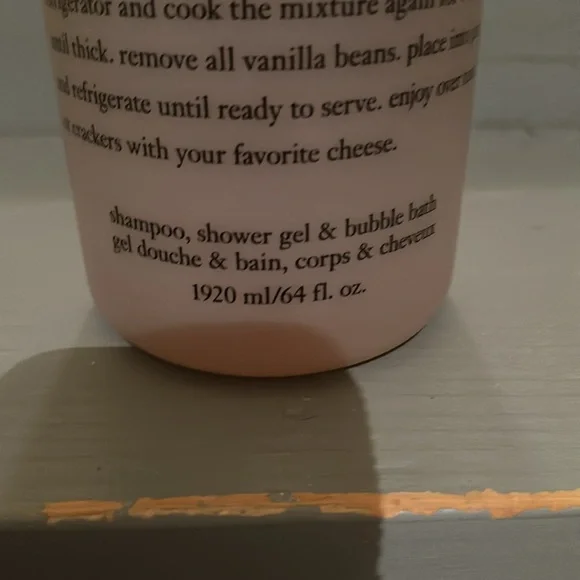 Philosophy shampoo, shower gel, bubble bath